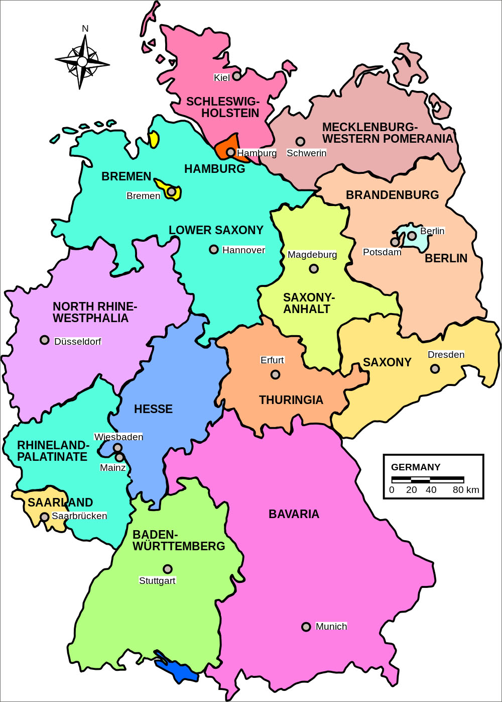 德国地图轮廓图片