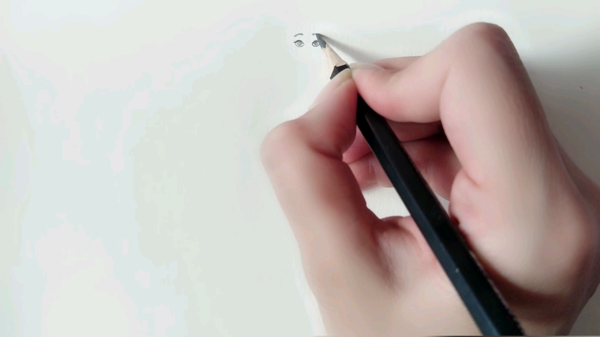 手绘简笔画漂亮姑娘