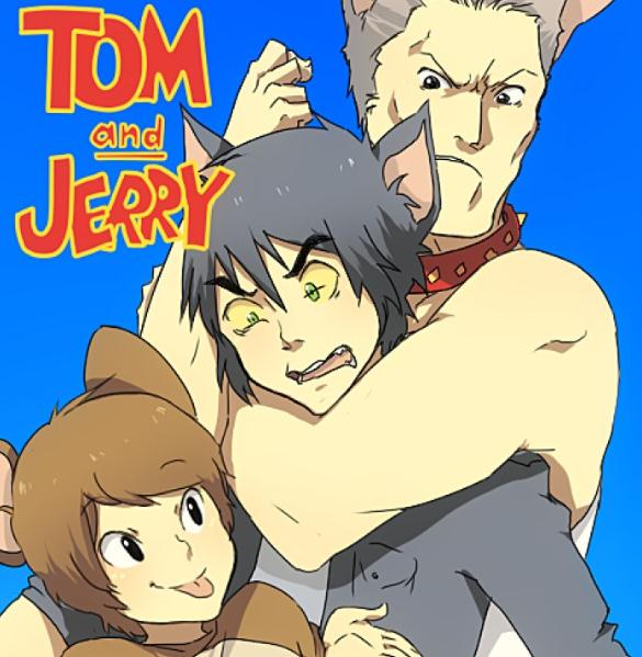 猫和老鼠拟人:黑猫布奇逆袭成腹黑帅哥,cos版本汤姆猫成二哈