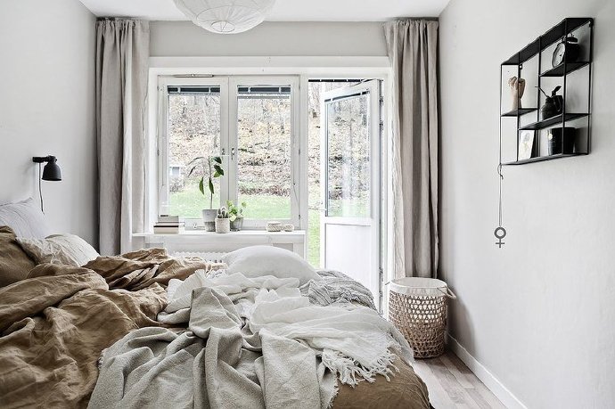 装修效果图:89㎡北欧风格装修,这个白色调的家,优雅又时髦!