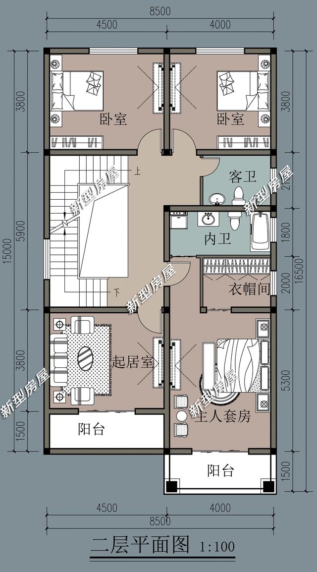农村宅基地小难建房?看看这6套小面宽户型,第2套只需16万就能建