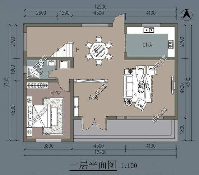 9×12米農村中式住宅,露臺小院通通有,毛坯27萬可完工