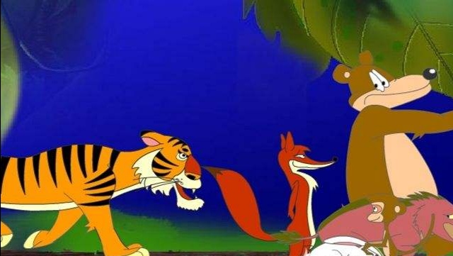 余师夷寓言134《老虎,狼与狐狸》