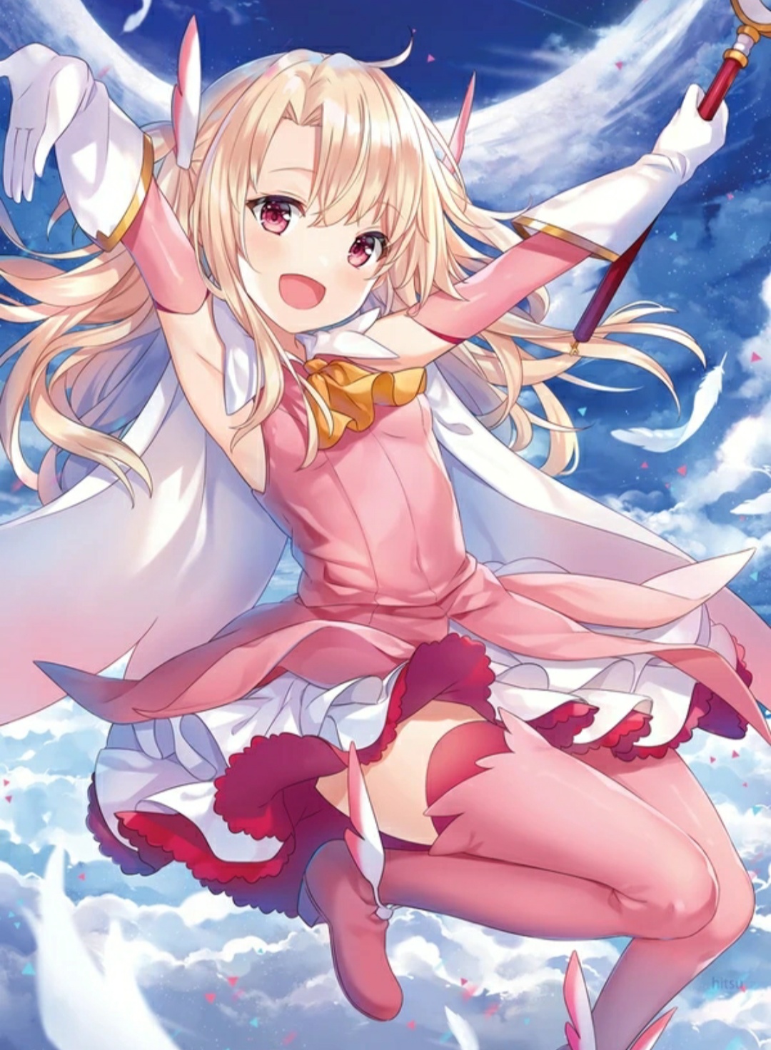 唯美二次元动漫图赏:风属于天的,我借来吹吹,却吹起人间烟火