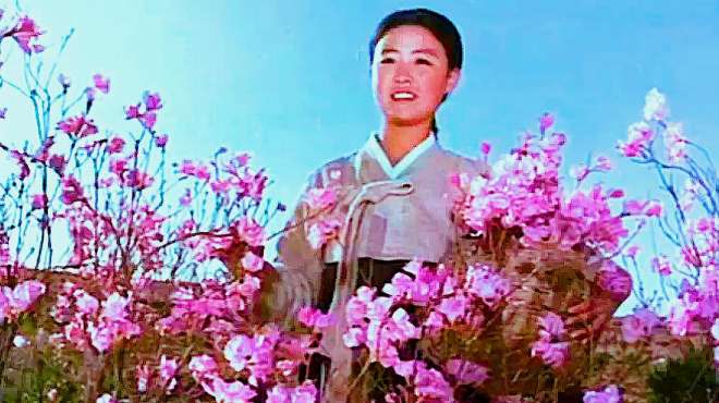 [图]1972朝鲜老电影《卖花姑娘》原声主题曲《卖花姑娘》演唱：崔三淑