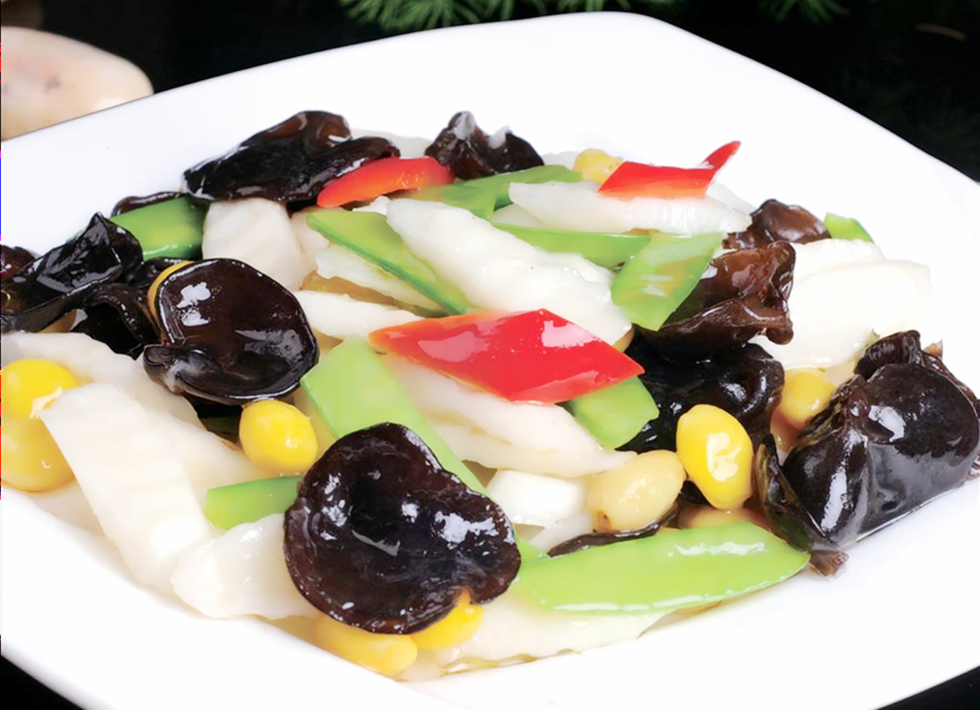 家常做法的醋炒什锦,美味可口,简单易学,营养丰富