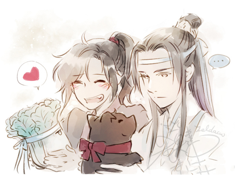 《魔道祖师》白菜小猪萌图,蓝曦臣看了很欣慰,蓝启仁见了已炸毛