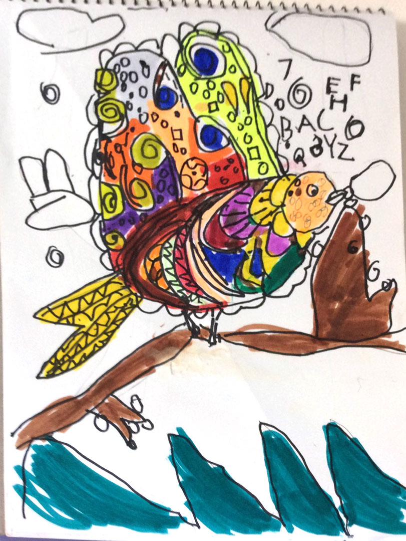 夏天说儿童美术,如何画变色鸟/基本形体重构/蛋黄果4.27