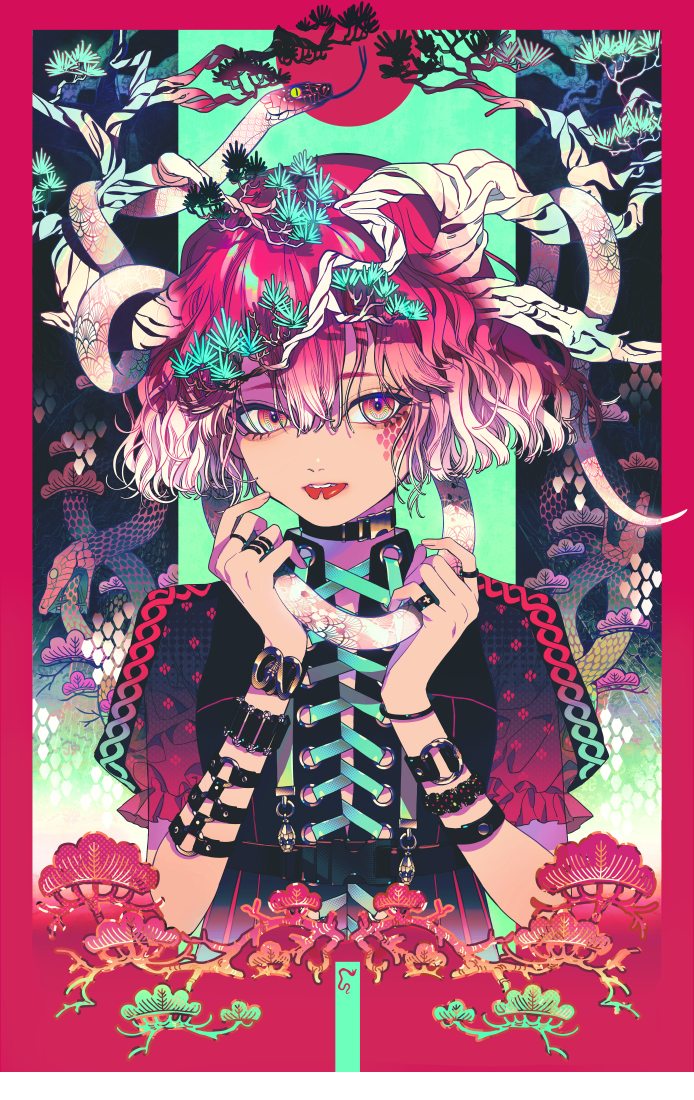 分享一组画风非常精致华丽的插画作品,画师:秋赤音