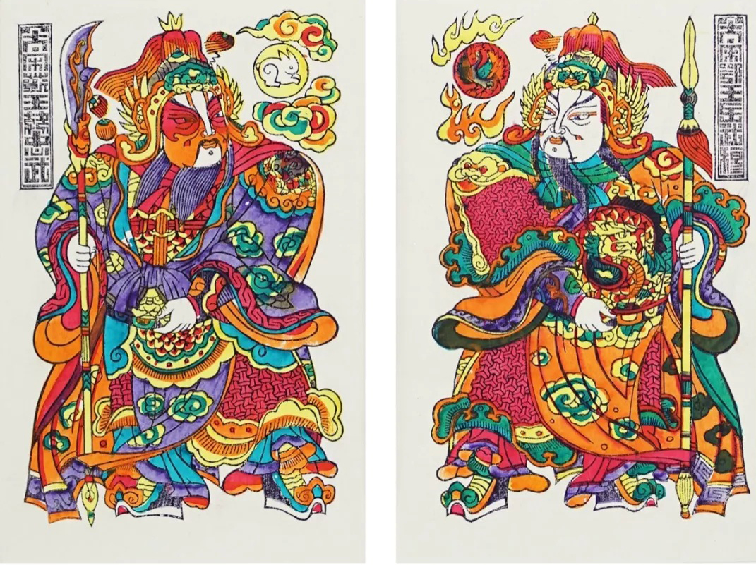 2门神 岳飞韩世忠 河南朱仙镇