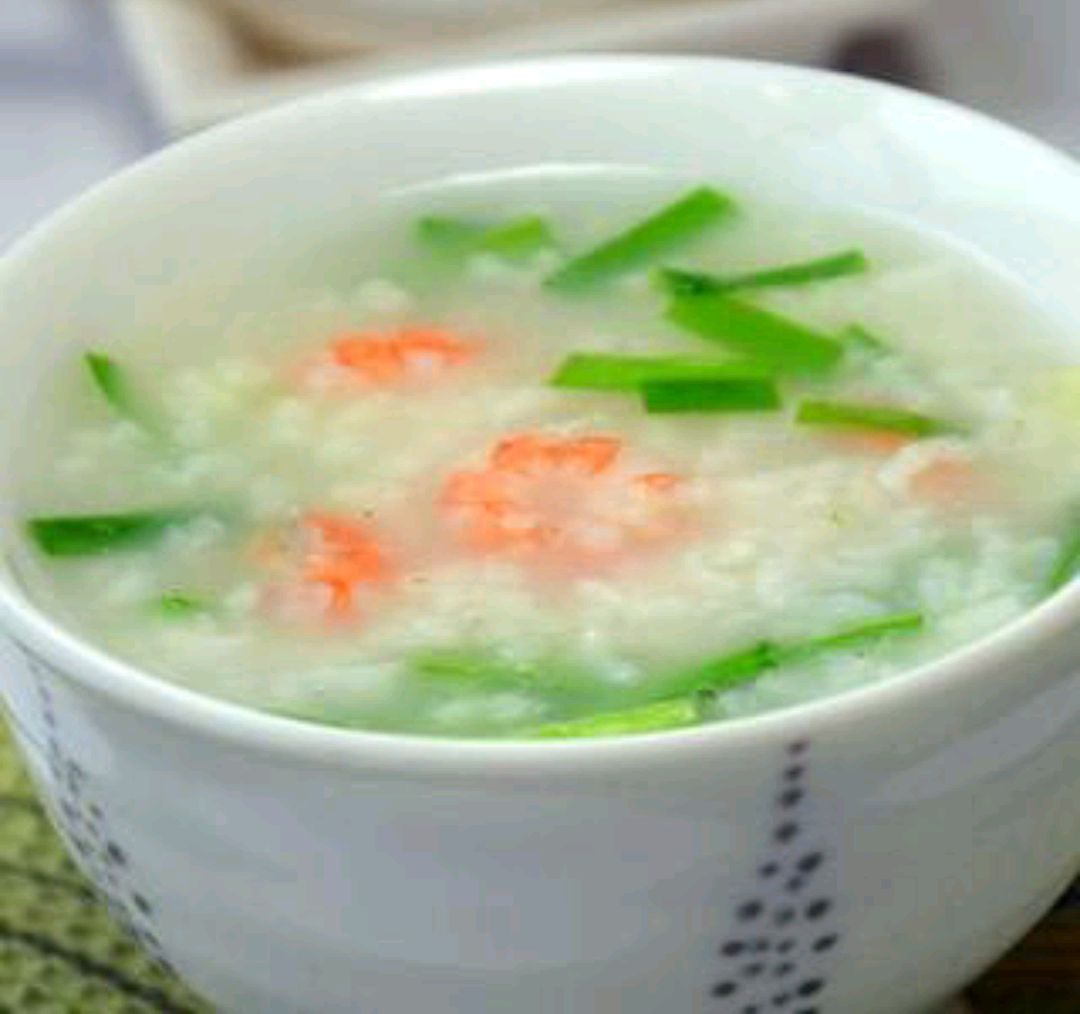 韭菜鲜虾仁粥,活血,固肾助阳,健脾养胃,防治便秘