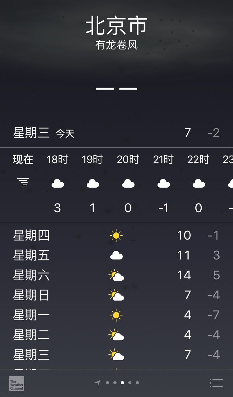 北京市天气预报:有龙卷风