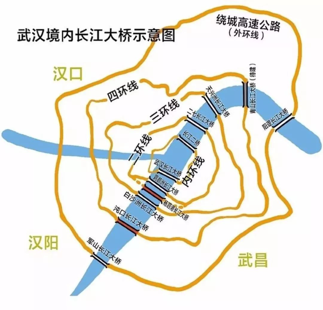 武汉一环线详细地图图片