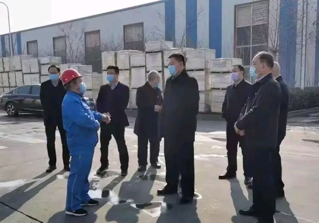 新密市委书记蒿铁群督导企业复工复产后的疫情防控工作