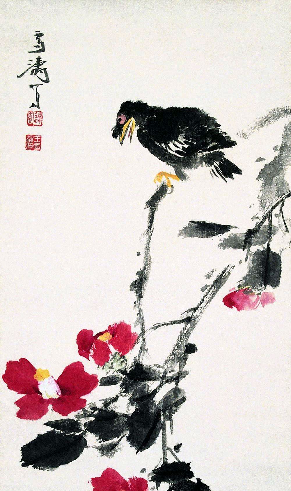 王雪涛老师的花鸟画,栩栩如生,生动自然