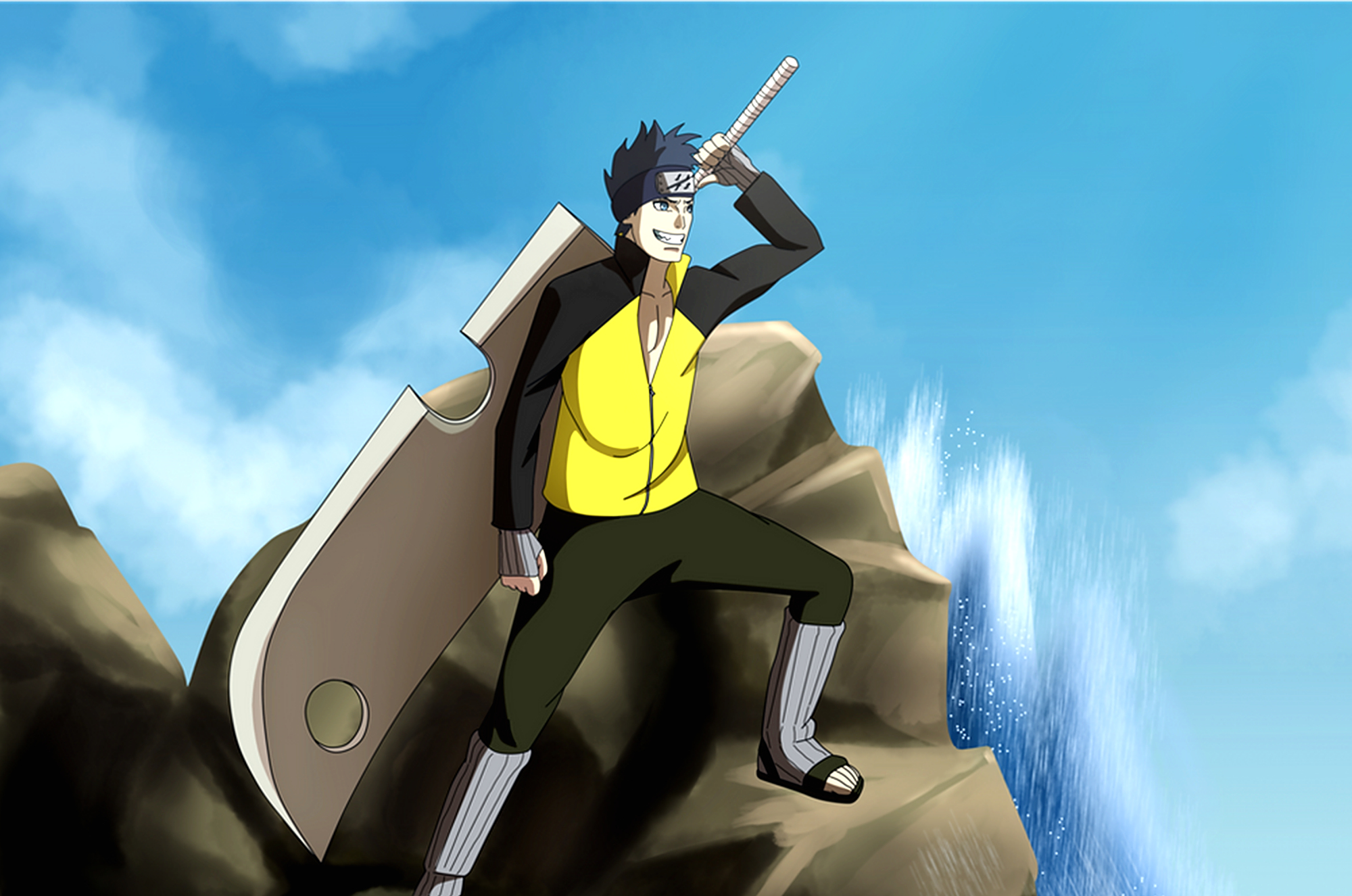 火世代:新编版忍者大战,5影联合对抗"晓",天天斩断妖狐外衣