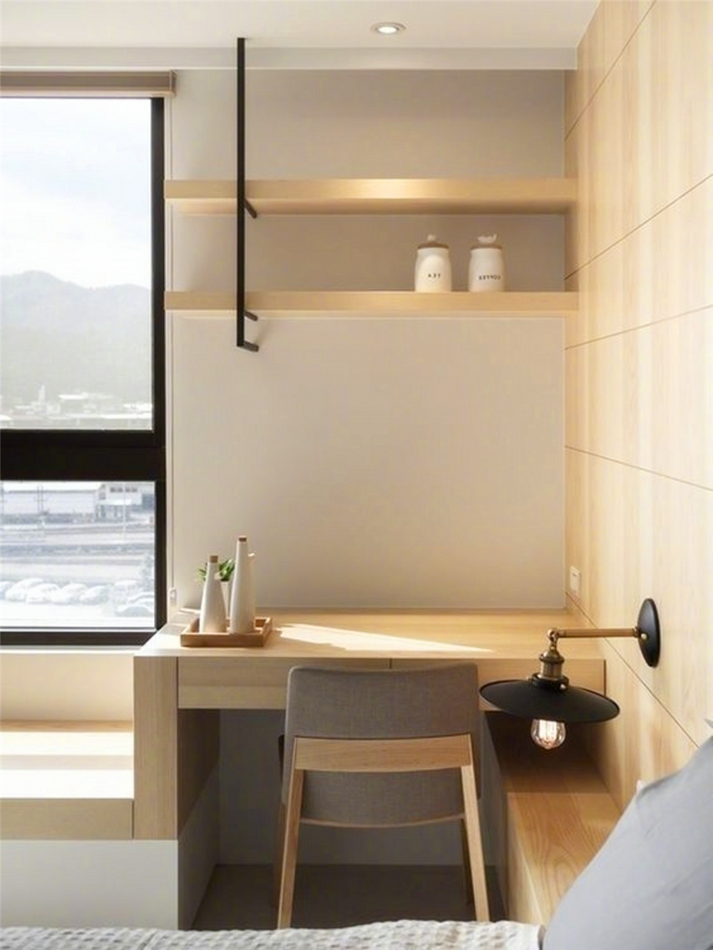 简易整洁的写字台设计!安静温馨的舒适氛围!