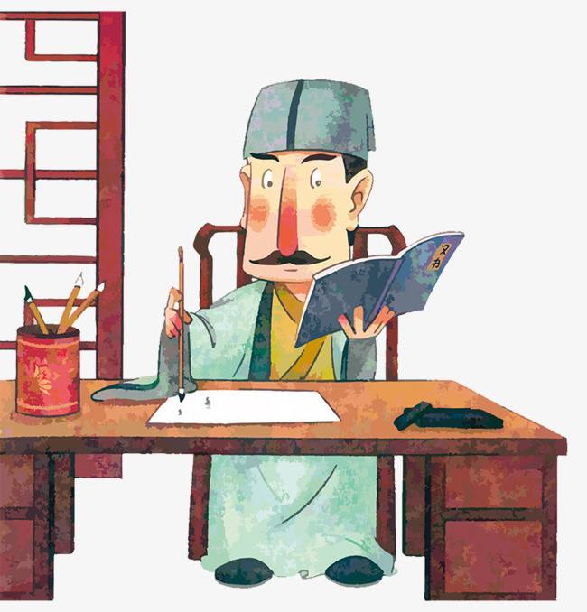 古人写字时竖着从右往左写,袖子难道不会沾上墨水吗?