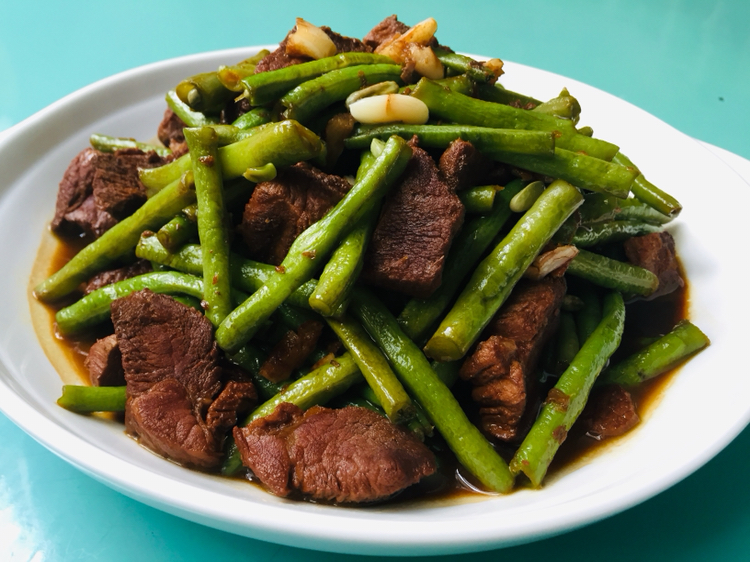 豇豆烧肉,有荤有素,豇豆比肉还好吃