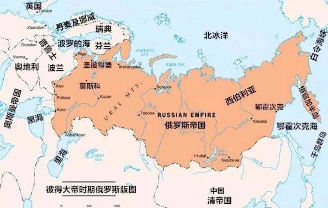 俄罗斯帝国东扩期间吞并了几个国家?