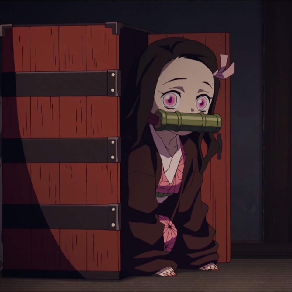 鬼灭之刃:祢豆子的awsl瞬间,太适合当头像,猛男都忍不住想换