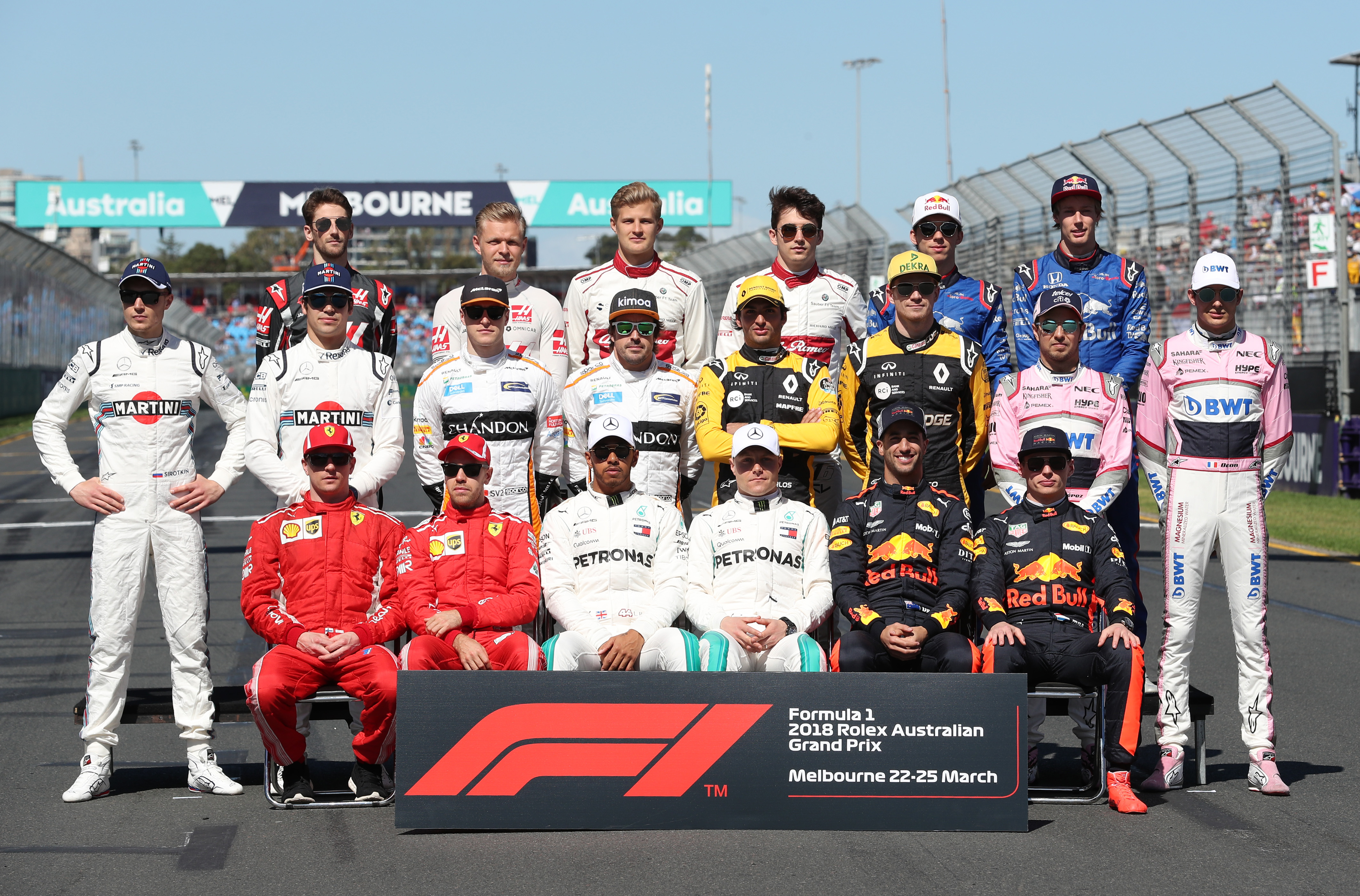 赛车——f1澳大利亚大奖赛赛前大合影(1)