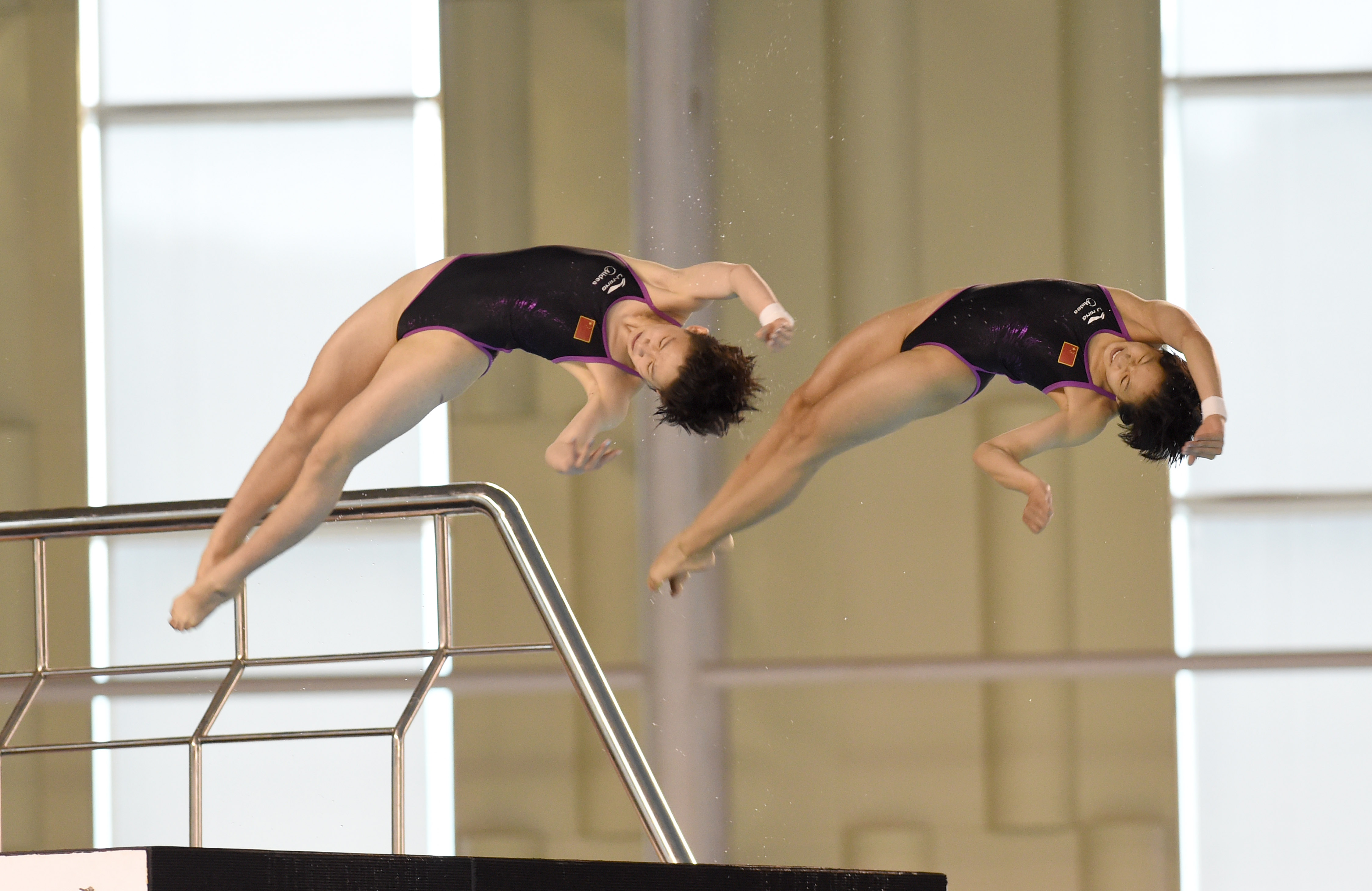 跳水——2018全国跳水冠军赛:女双十米跳台赛况(7)