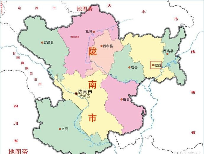 徽县行政地图图片