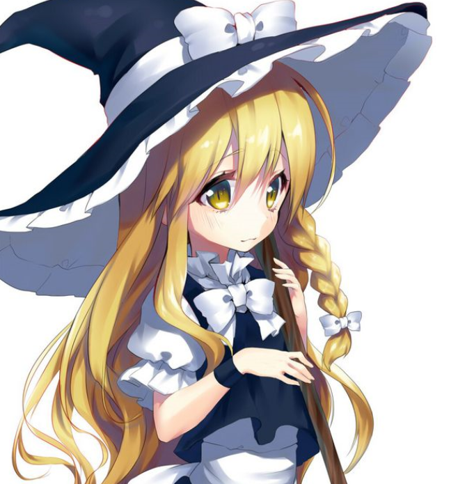 来自魔法城堡的金发魔女,充满着神秘感.