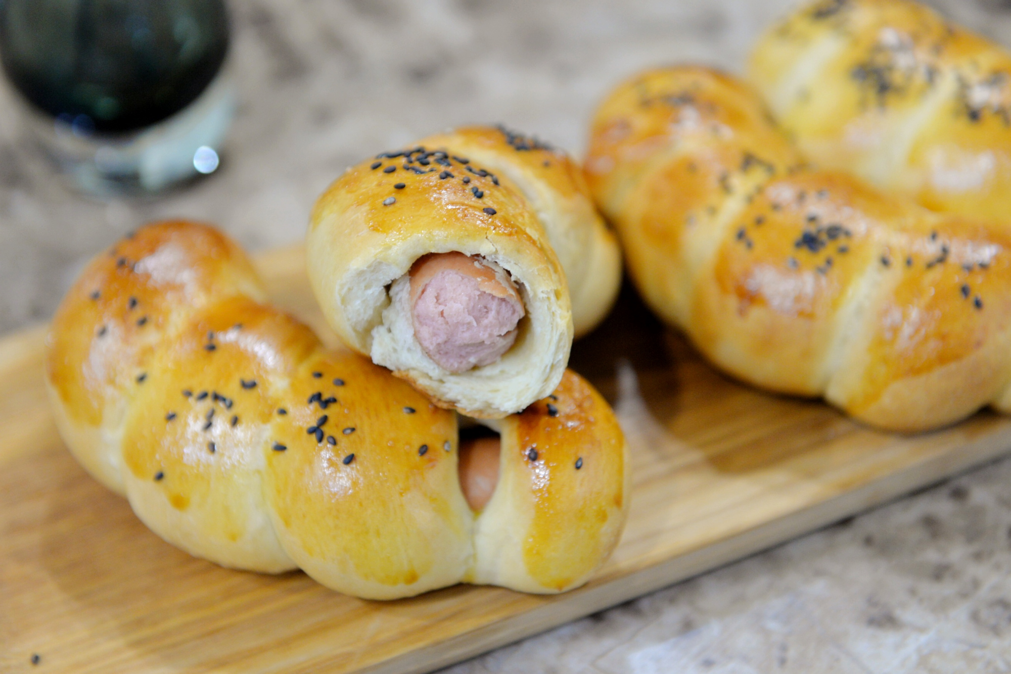 货真价实的热狗面包自己做,小朋友超喜欢的早餐