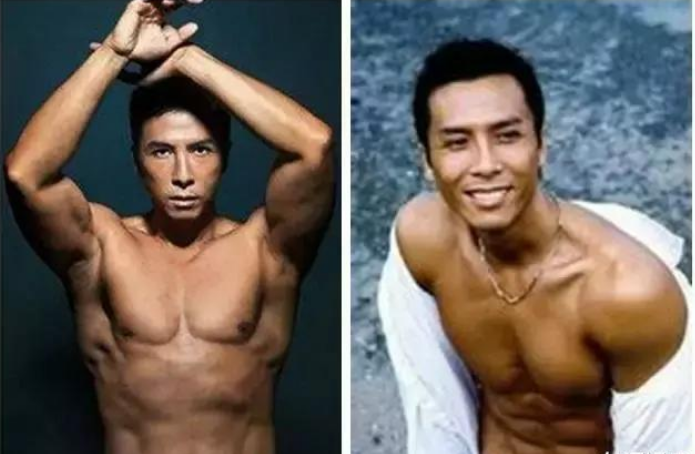 李小龙的腹肌,甑子丹的腹肌,李连杰的腹肌,洪金宝:看我的