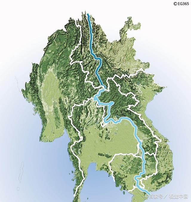 湄公河地图全图高清版图片