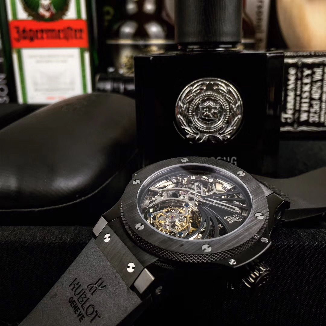 高端精品宇舶 hublot 大爆炸镂空陀飞轮 2.0升级版