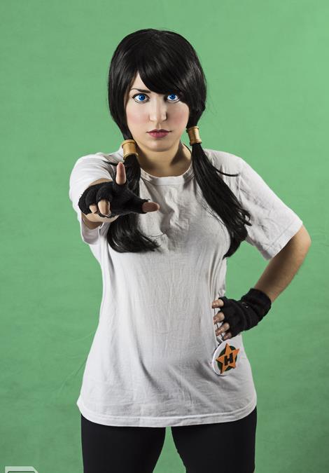 图为比迪丽,悟饭的妻子,龙珠cos,网友:龟仙人这个糟老头子坏得很!