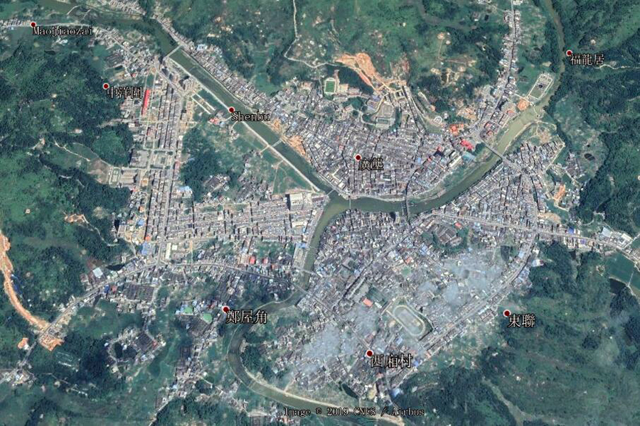 丰顺县汤坑镇卫星地图图片