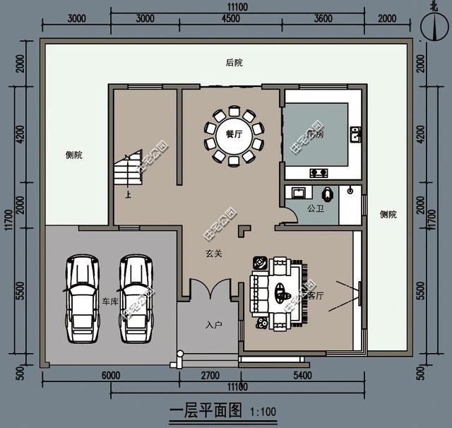 為農村父母自建養老房,11x11米現代風,這樣設計保證沒人說難看