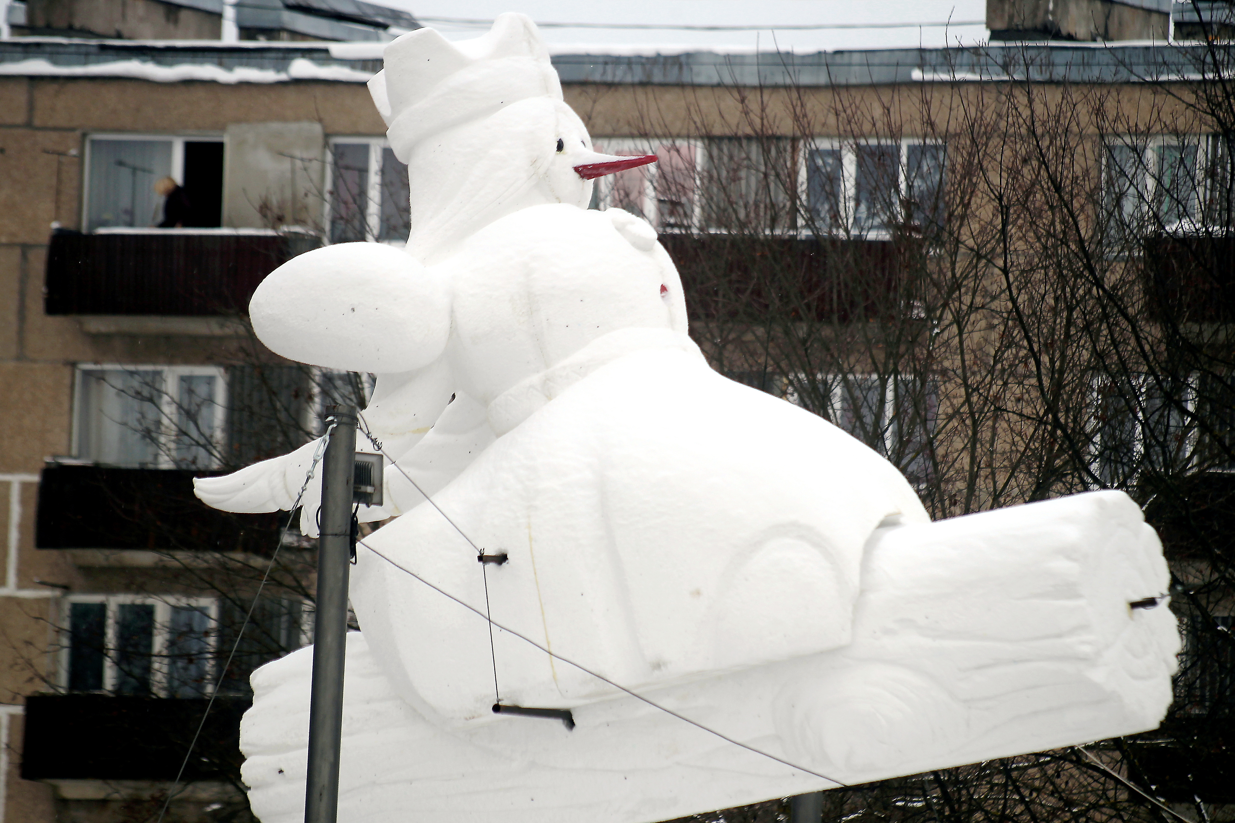 雪人雕塑