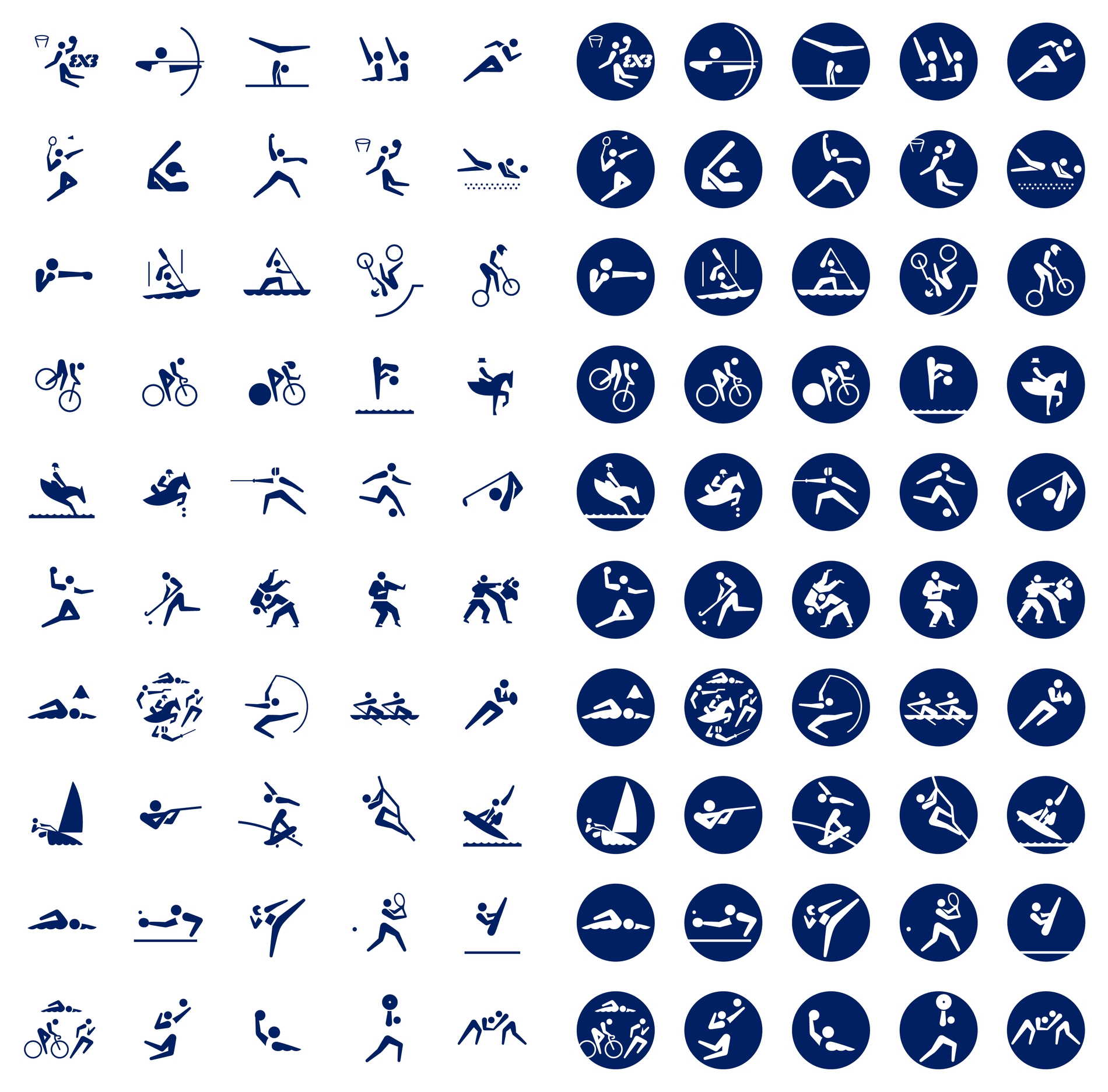 奥运项目矢量图图片