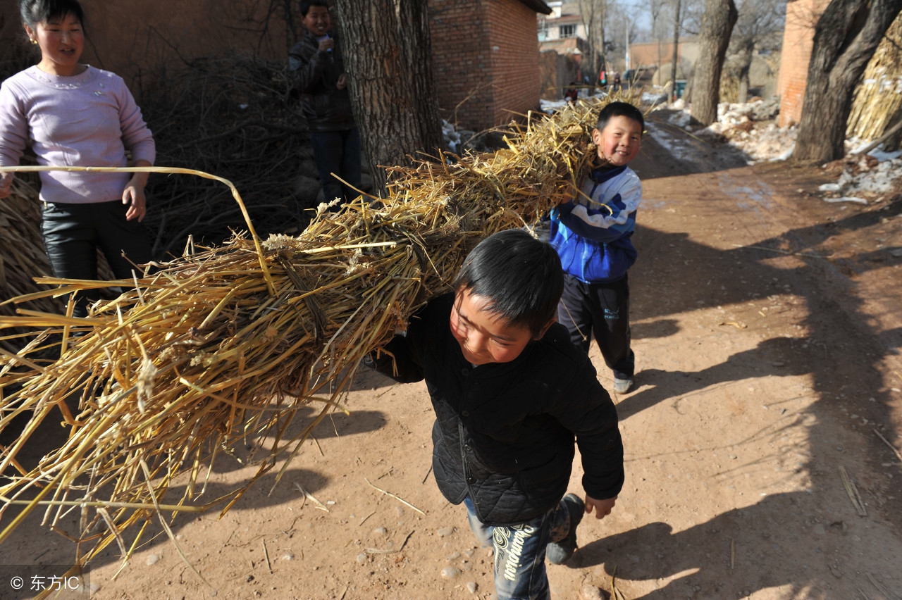 农村孩子生活虽然艰苦,但是他们的童年却是快乐的