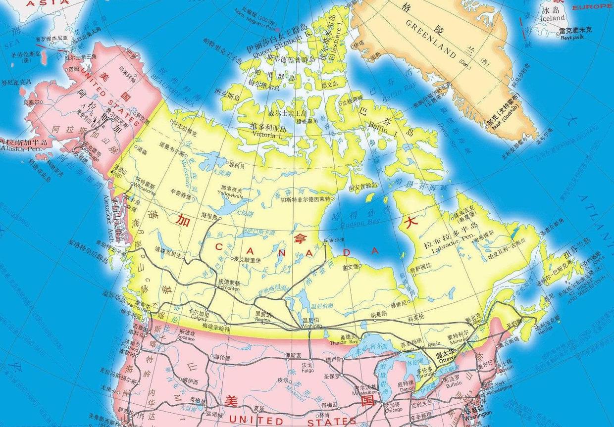加拿大国土面积是多少图片