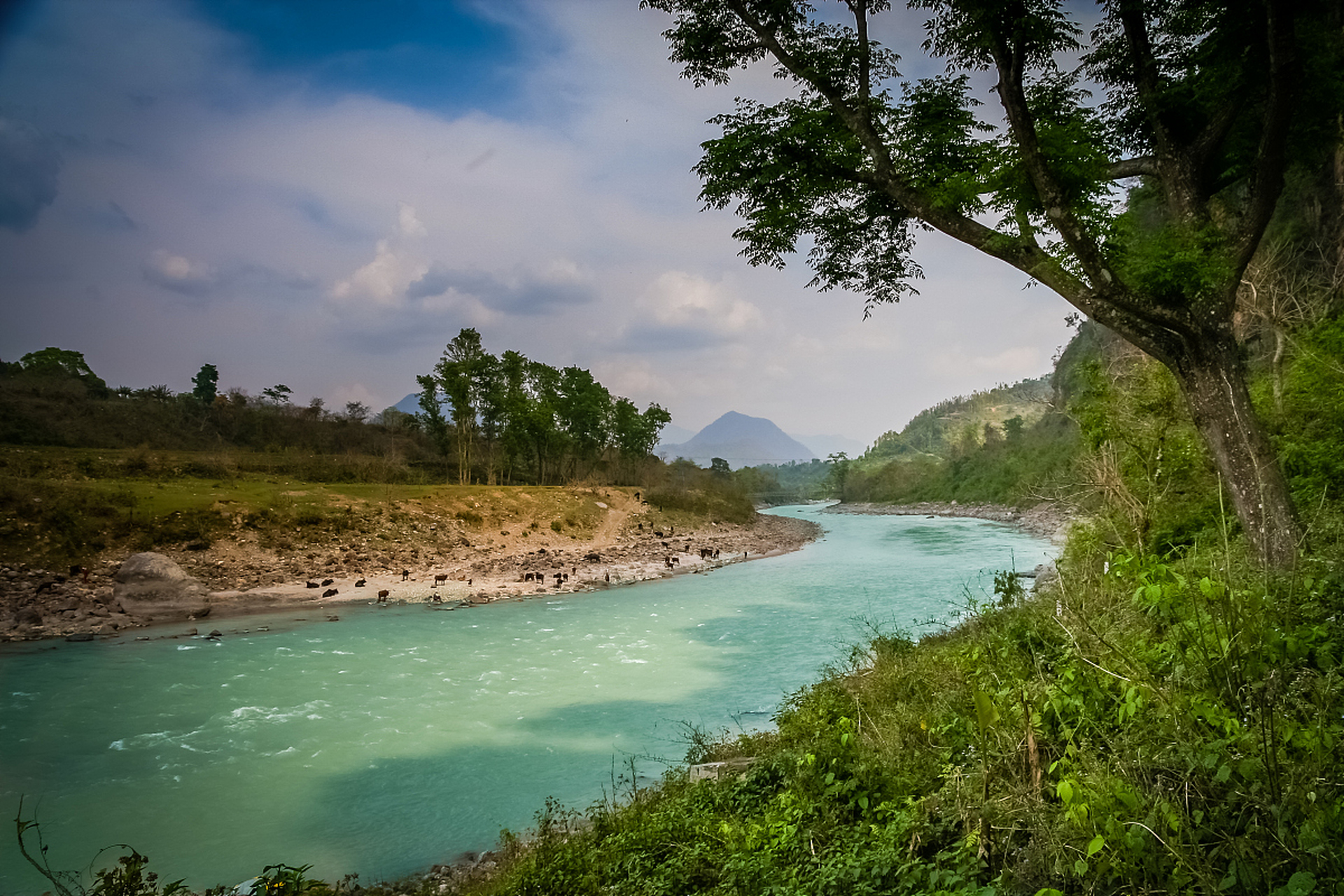 穿越时空的旅行# 河口南溪河风景区,位于中国与邻国的交界处,是一个