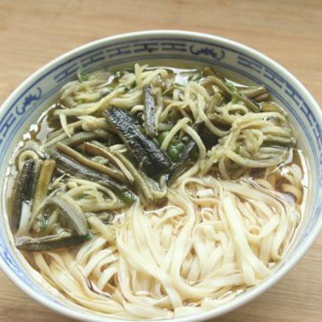 自制鳝丝面,清爽好吃,咸鲜可口,味道特别赞