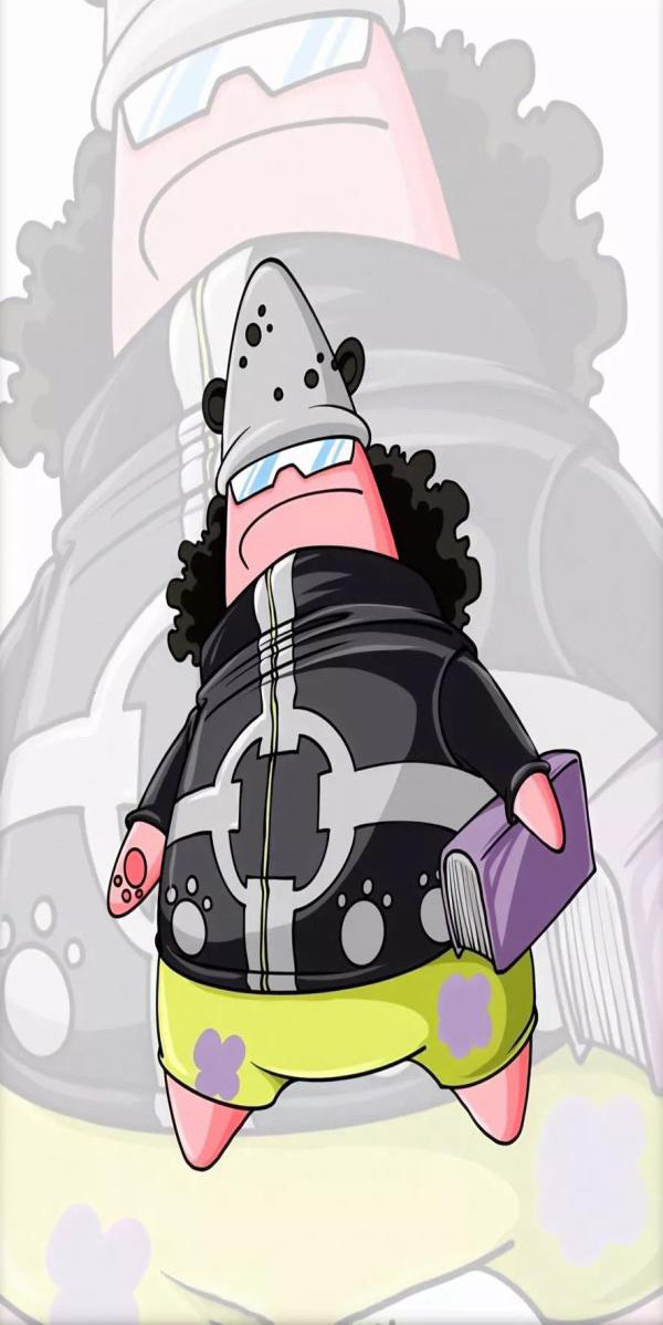 海绵宝宝版海贼王壁纸,毫无违和感