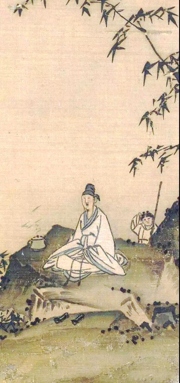 南宋 马远《竹涧焚香图》鉴赏