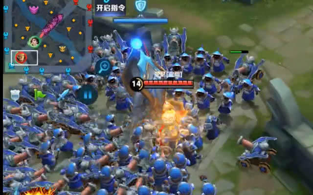 王者荣耀:100个炮兵vs50条主宰先锋,最后她赢了