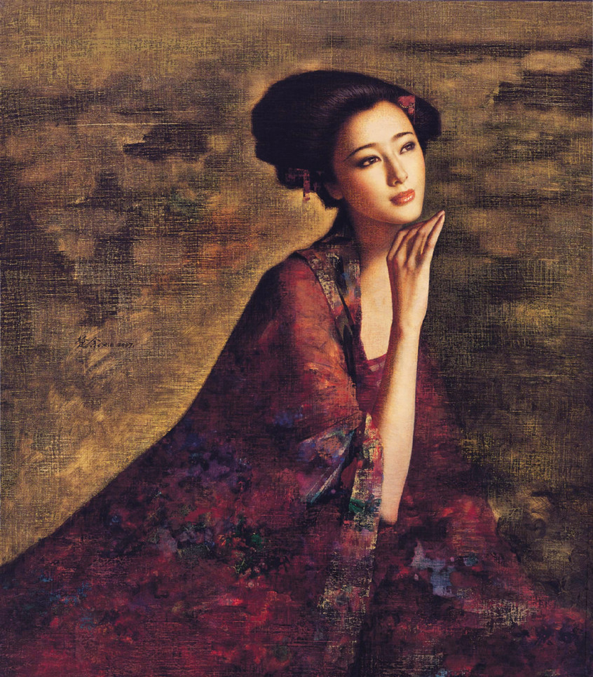 写实油画在中国的独特发展,人体油画中的绝色女子,个个优美销魂!
