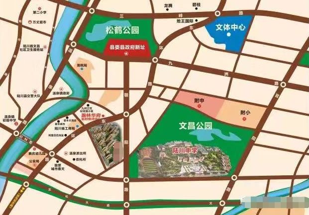 陆川县城东开发规划图图片