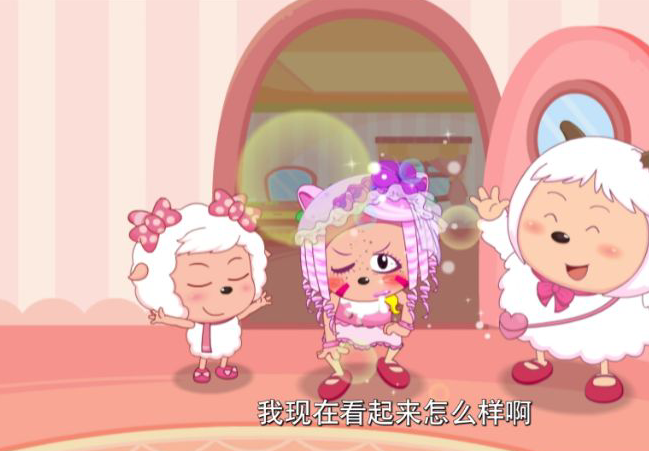 喜羊羊与灰太狼:卸妆前与卸妆后,红太狼和花羊羊的区别有多大?