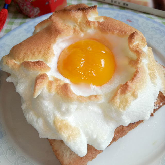 云朵吐司蛋,高颜值早餐,吃完瞬间恢复元气