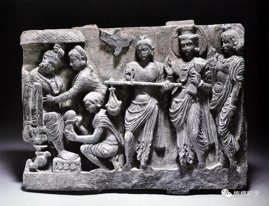 犍陀罗艺术:浮雕尸毗王本生图